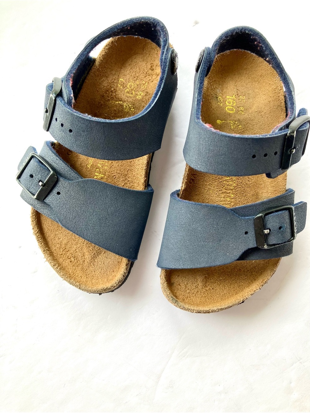 Birkenstock Rio Birko-Flor Kids Navy Blue Sandals Size EU 25 (US size 7-7.5)